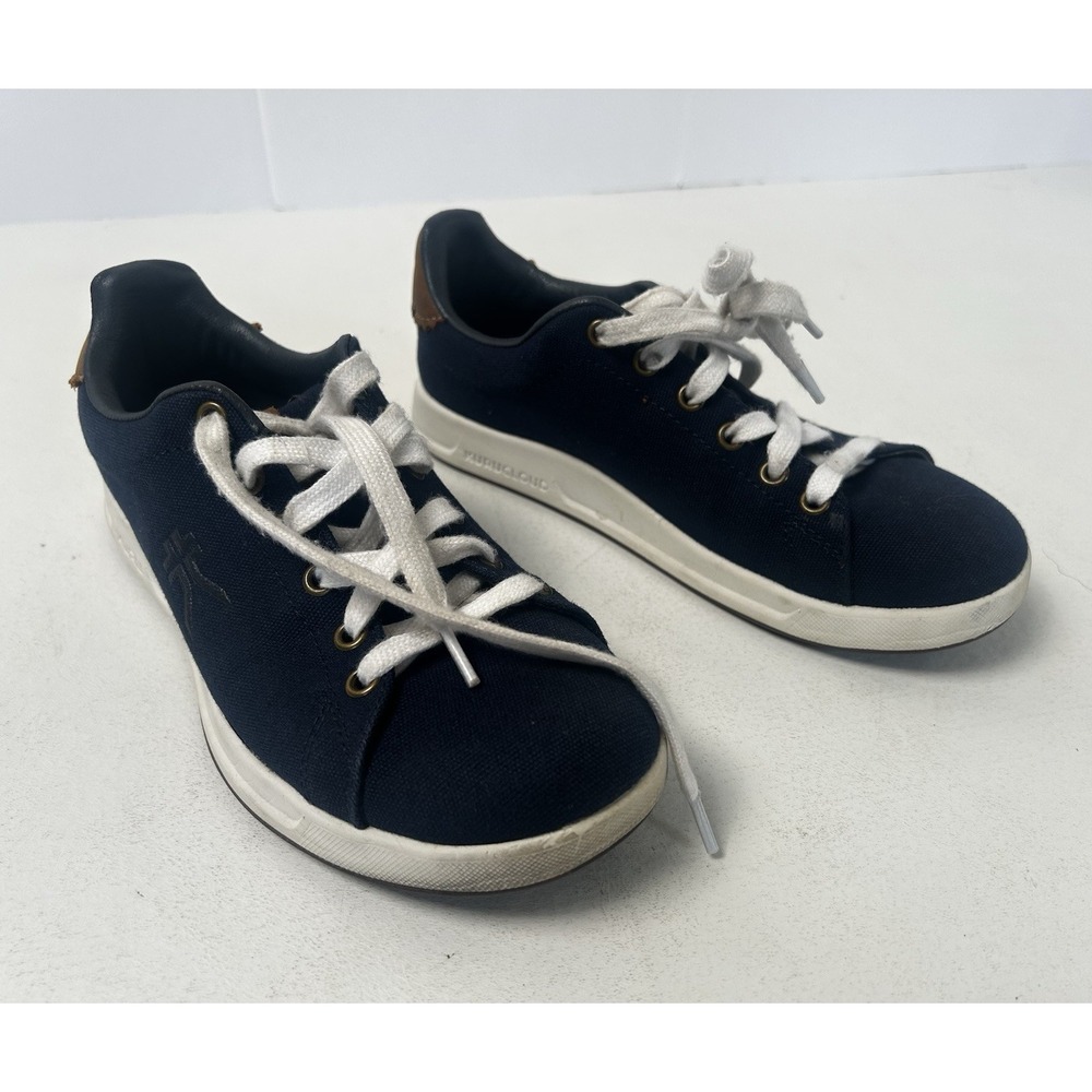 Kuru Court Sneakers Womens Size 7 Navy Blue Athletic Shoes Low Top Casual Preppy